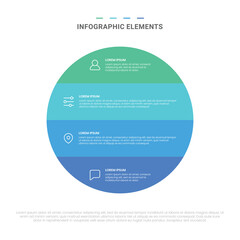 Vector modern shapes options infographic elements for business with icons template design