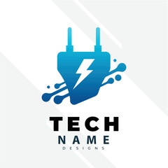 Tecnology Logo Design Inspiration. Logo vector template. Abstract tecnology logo design with creative concept premium vector