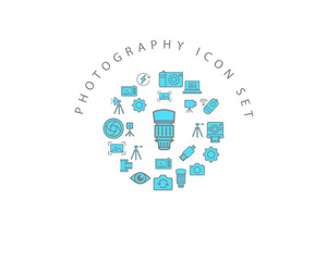 Vector photography icon set