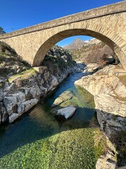 Fototapeta premium Corse, Le Niolo, Ponte Altu