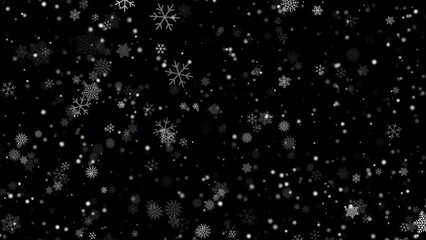 holiday winter snowflakes christmas card animation - Powered by Adobe