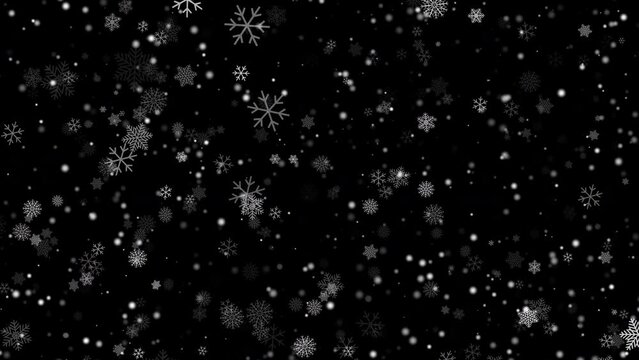 holiday winter snowflakes christmas card animation - Powered by Adobe