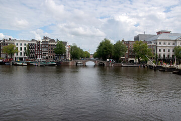 Fototapeta na wymiar Jan Vinckbrug Bridge At Amsterdam The Netherlands 20-8-2021