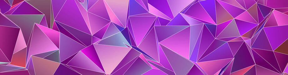 Fototapeta premium 3d Triangles, abstract background. Design wallpaper.