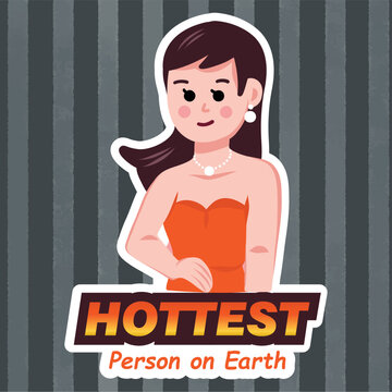 Hot Girl Digital Sticker for digital planners and printing