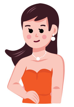 Hot Girl Digital Sticker for digital planners and printing