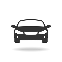 Plakat Car graphic icon. Auto sign isolated on white background. Vehicle symbol. Vector illustration