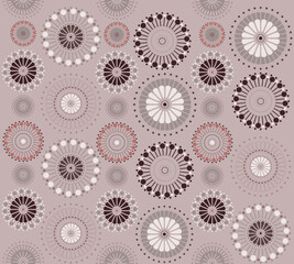 Modern geometric seamless pattern. Digital drawn illustration. Can be used as a design of textile other fabric, wallpaper, cards, invitations or decorative paper