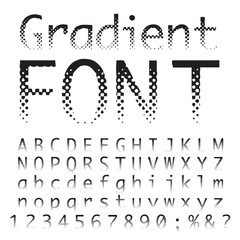 gradient font