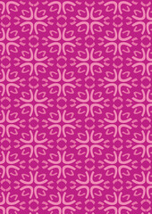 seamless pattern with pink abstract flowers