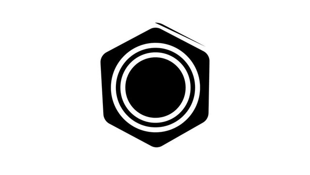 dumpling food line icon animation
