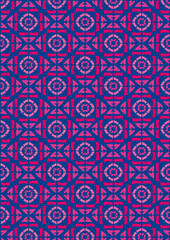 seamless pattern in symmetrical order