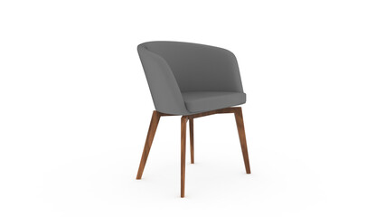 capdell moon chair angle view with shadow 3d render
