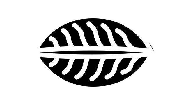 momo dumpling line icon animation