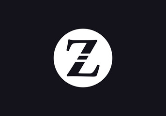 Brand circle logo design and favicon icon letters. Simple circle icon image