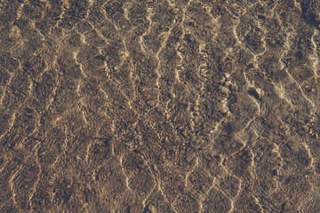 waves on the water surface refraction, texture background