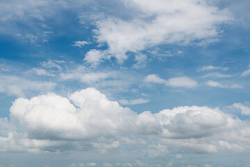 Blue sky with white clouds