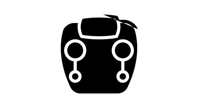 scale device line icon animation
