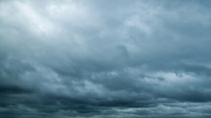 Background of gray clouds in the sky