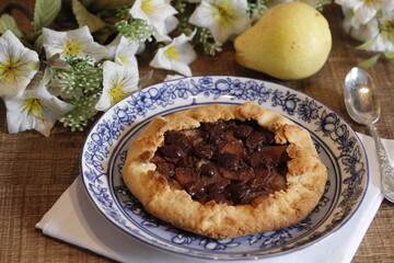 Galette de Pera e Chocolate