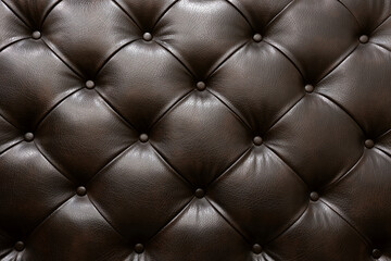 elegant brown-black leather texture with buttons for pattern and background.