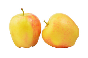 yellow apple on transparent png