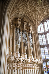 Fototapeta premium Henry VII Lady Chapel interior with , Westminster. Burial place of fifteen kings and queens Stuard's dynasty. London, UK