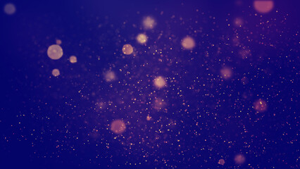 Glowing glittering festive abstract background with bokeh and shiny particles