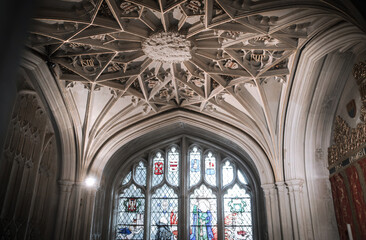 Obraz premium Central Nave in Collegiate Church of Saint Peter in Westminster Abbey. London