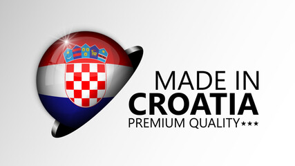 Made in Croatia graphic and label.