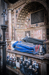 Funeral effigy in Collegiate Church of St Peter at Westminster Abbey 15th century