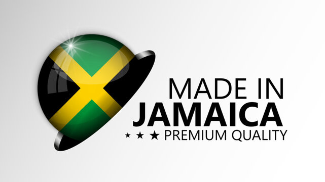 Made in Jamaica graphic and label.