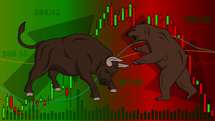 Image of bear and bull markets