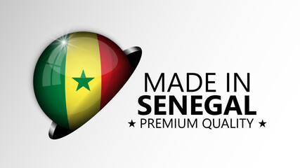 Made in Senegal graphic and label.
