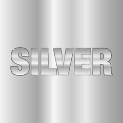 Fototapeta premium silver shine text with sparkle gradient background vector illustration eps