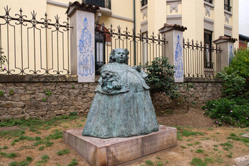 Aviles (Spain). Sculpture of the Monster of Avilés