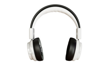 Obraz na płótnie Canvas Headphones PNG 3d rendering design for product mockup purposes