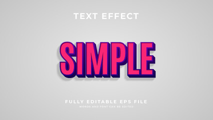 Simple text effect