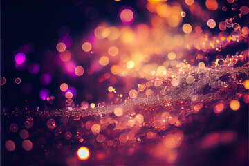 colorful glitter background suggesting magic and luxury with a cozy atmosphere