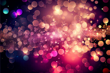 colorful glitter background suggesting magic and luxury with a cozy atmosphere