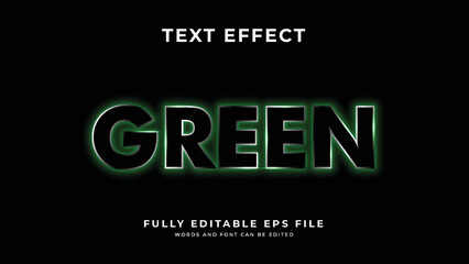 Green light text effect