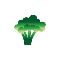 green broccoli vegetable icon vector illustration design