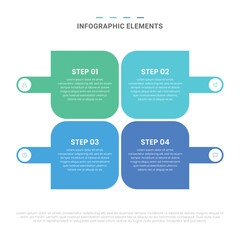 Vector modern shapes options infographic elements for business with icons template design