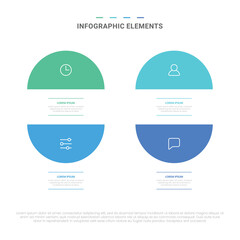 Vector modern shapes options infographic elements for business with icons template design