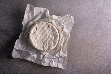 Gourmet appetizer of white brie cheese or camembert
