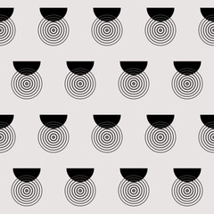 Seamless Graphic Monochrome Vintage Fabric Textile Wallpaper Wrapping Paper Swatch Template Pattern Background Design Decoration Artwork Print