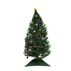 decorated christmas tree isolated