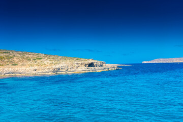 Fototapeta na wymiar Cliffs of Comino Island, Malta