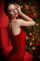 elegant fashion lady