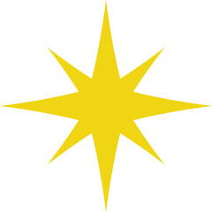 Yellow, orange, gold sparkles symbol. Vector stars sparkle icon. Bright firework, decoration twinkle, shiny flash. Glowing light effect